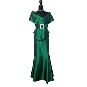 Daymor Collection Emerald Green Skirt Set Elphaba Wicked Formal Evening Suit